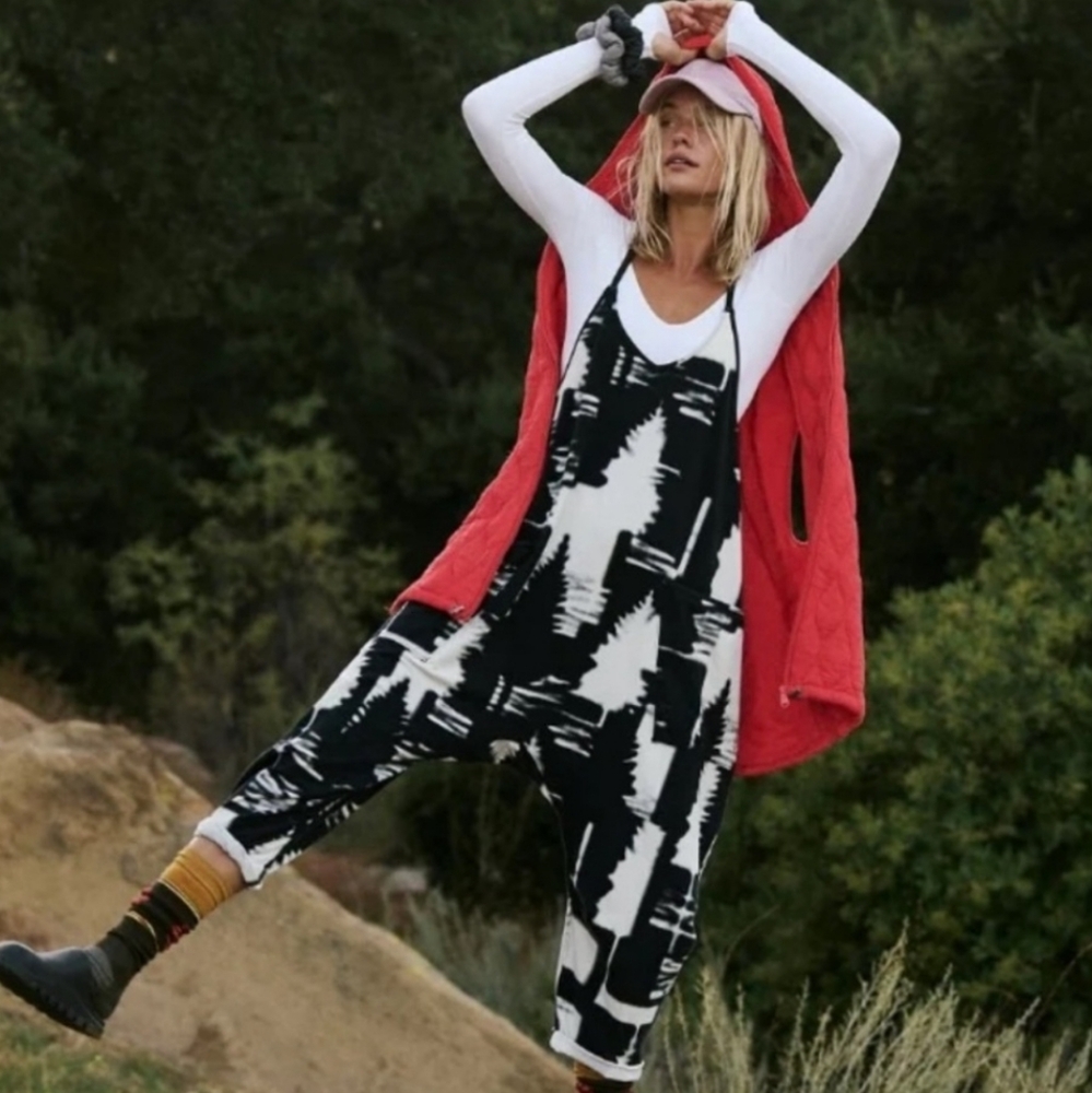 Free People Hot Shot Printed Onesie